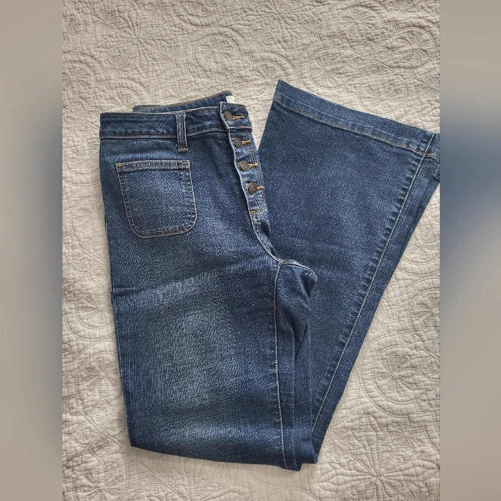 Sonoma Wide Leg Jeans, Size 10 - Picture 6 of 8